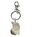 Feb.7 Welsh Corgi Dog Keychain - Corgi Keyring & Bag Charm - Dog Tag Gift (Silver)