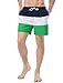 SHENGRUI Men's Swim Trunks Quick Dry Casual Swim Shorts Green M