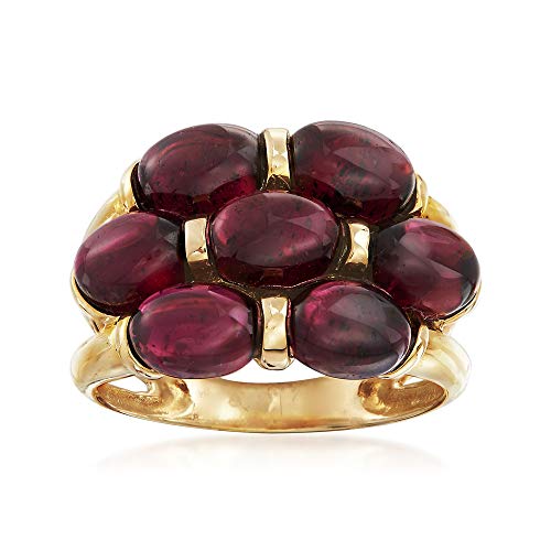 Ross-Simons 8.25 ct. t.w. Multi-Oval Garnet Ring in 14kt Yellow Gold