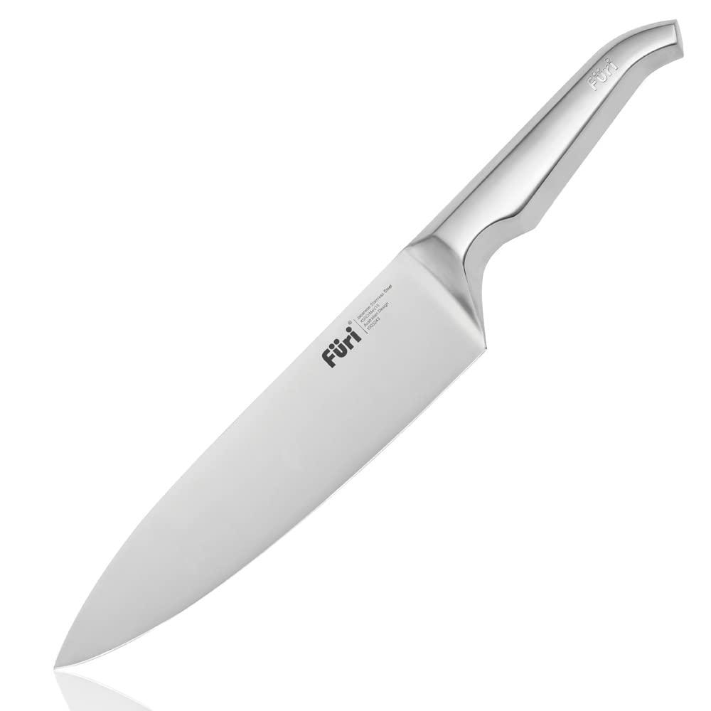 Furi Pro Cook's Knife 20cm, Ultra-Sharp Knife for Superior Cutting Performance, Unique Reverse-Wedge Handle for a Safer Grip, Stainless Steel Blade, 25-Year Guarantee