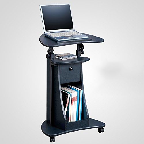 Zfggd Laptop Desk Cart Standing Style Computer Desk Movable Adjustable Floating Desk With Storage Notebook Bedside Table (color : B)