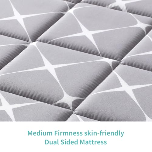 Tiankehan Premium Hypoallergenic Baby Crib Mattress and Toddler Mattress - 52" x 27.6" x 5" - Breathable - Firm Soft - Fits Standard Cribs and Toddler Beds