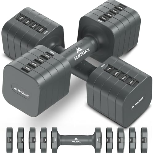 Amonax Verstellbare Hanteln, Hanteln Frauen Set, Fitnessgeräte für Zuhause