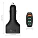 AUKEY 54W 4-Port USB Car Charger with Quick Charge 2.0 and Micro USB Cable for Samsung Galaxy S7/S6/Edge, Nexus 6, iPhone and More