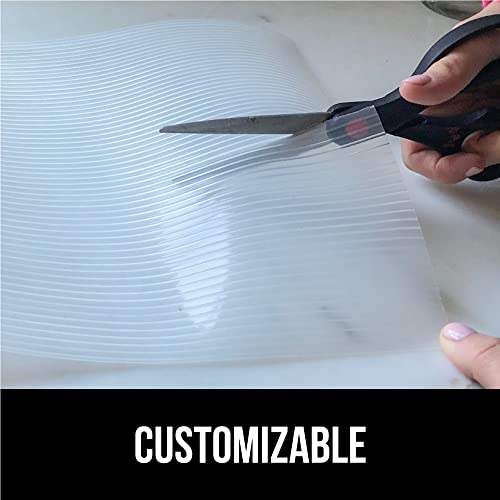 Gorilla Grip Non Adhesive, Waterproof, Durable Ribbed Drawer Liner, Easy to Trim, Reusable