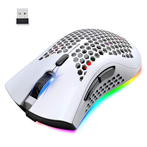 Wireless Lightweight Gaming Mouse with 7 Button Multi RGB