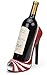 Hilarious Home High Heel Wine Bottle Holder - Four Attractive Style Variations Available (Striped)