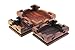 Oriental Furniture Display Stand Wooden Rectangle Rectangular Shape Solid Rosewood Wood Display Base Holder for Small Little Things Statues Items Home Decoration Include 3 Stands/Set