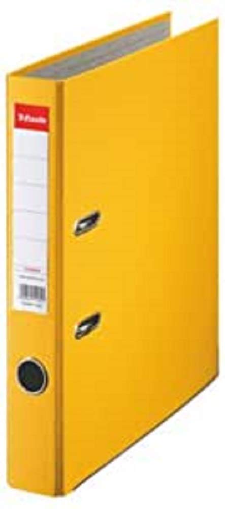 Esselte A4 Lever Arch File, Yellow, Plastic, Pack of 1, 81191