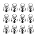 12PCS Refrigerator Magnets Magnetic Push Pins Nickel Plated Fridge Magnets Kitchen Calendar Whiteboard Office Push Pin Magnets