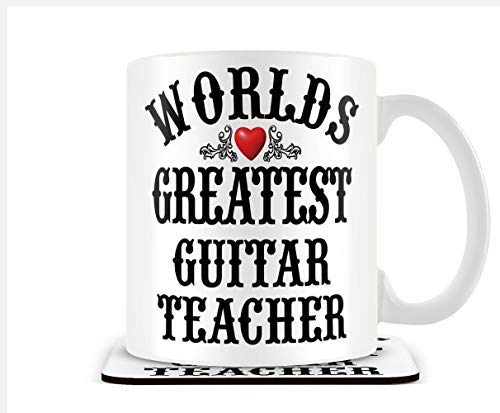 The Victorian Printing Co - World's Greatest Guitar Teacher - Mug & Coaster
