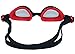 HiCool Anti-Fog Swim Goggle for Kids and Early Teens (Black/Red)