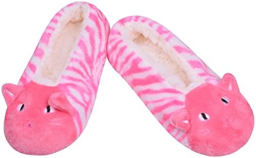 Pink Fluffy Slipper Boots Fuzzy House Slippers Winter Slippers Size9-11 Pink