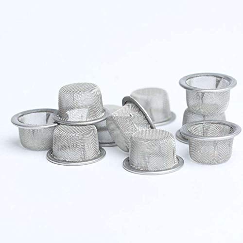 12 PCS Crystal Pipe Screens, 1/2 inch Diameter Bowl Stainless Steel