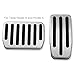RangerRider Non-Slip Aluminium Alloy Accelerator and Brake Pedal Covers Pads for Model S and Model X, No Drilling, Set of 2