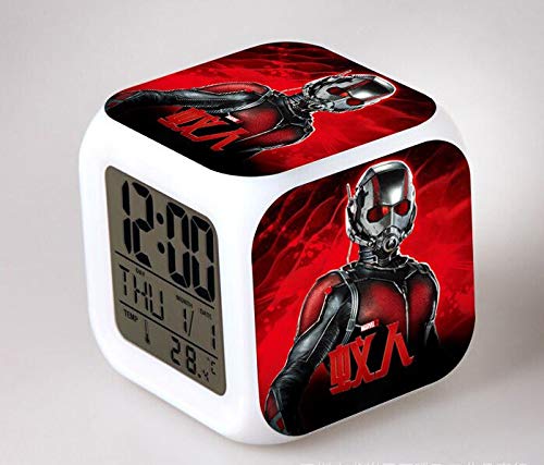 Marvel Avengers Ant Man Antman Action Figures Light Led Clock Ant-Man and Wasp Figure with Light Home Decoration Children Toys