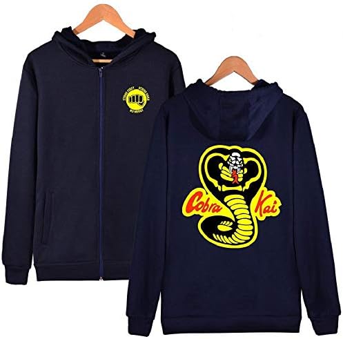 Karate Kid Hoodie Cobra Kai Pullover Sweatshirt Yellow Fist Jacket Coat