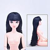 12 Inch Nude Doll Body with Head, Coerni 12 Jointed Can Be Changed Makeup and Dress by DIY (G)