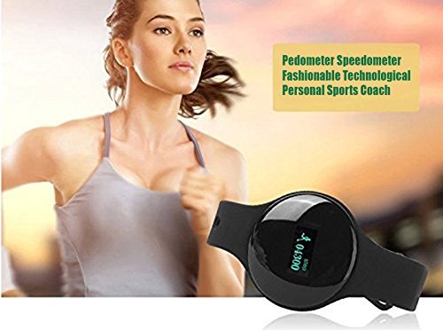 Fitness Tracker, Smart Band with Step Tracker Pedometer/Calorie Counter/Sleep Monitor/Call Notification Push Fitness Activity Tracker for IOS & Android Smartphone TIBANG FITNESS (H8-Black) - Thumbnail 4
