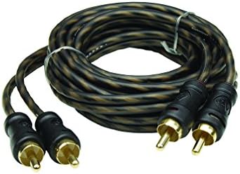 Audiopipe 24Kt Gold Plated Interconnect Cable 3Ft