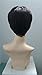 DEYSSNE Pixie Cut Straight Synthetic Wigs For Black Women Dark Brown Naturally Short Hair With Bangs