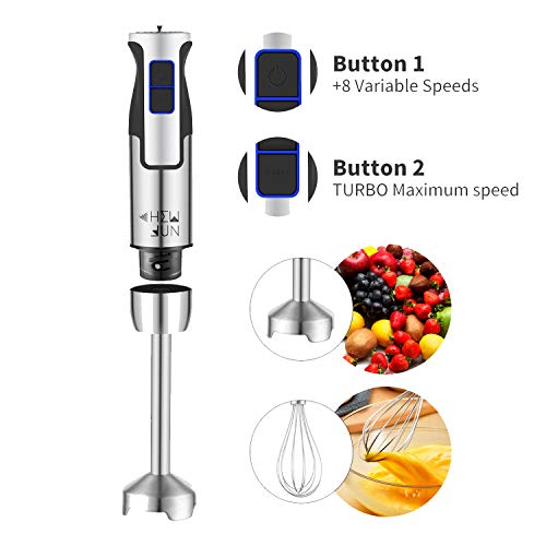 CHEW FUN Multipurpose Immersion Hand Blender Poweful 500 Watt,9Speed