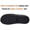Womens-Comfort-Memory-Foam-Slippers-Plush-Lined-House-Shoes-Indoor-Outdoor-Anti-Skid-Rubber-Sole