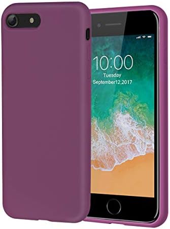 iPhone 7 Case/iPhone 8 Case,360 Full Body Protection Anti-Scratch Resistant with Tempered Glass Screen Protector for iPhone 7 (2016) / iPhone 8 (2017) (Purple)