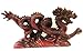 New RED Chinese Feng Shui Dragon Figurine Statue for Luck & Success 6 inch Long