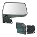 Manual Folding Black Mirror LH Driver RH Passenger PAIR for 87-95 Suzuki Samurai