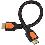 High Speed 0.3m 1.4a HDMI Cable 1.4V 1080P HD w/ Ethernet 3D Ready HDTV 30cm by Buyincoins
