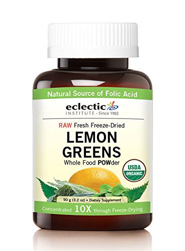 Eclectic Herb - Lemon Greens Powder Supplement | Immune + Detox Support | Nutritional Support, Vitamins + Minerals | Superfood Powder + Daily Greens Drink Mix | Non-GMO, Vegan (3.2 oz | 90 g)