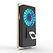 5000mAh Cooling Fan Stand Ring Heat Radiator USB Power Bank Battery Ultra Silent Dissipate Cooler Holder for Phone Gear VR Glass with LED Light