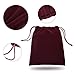 Beautyflier Travel Hair Dryer Bags Cotton Drawstring Bag Container Hairdryer Bag Organization and Storage at Home or Travel … (11.5”x 10” Wine Red)
