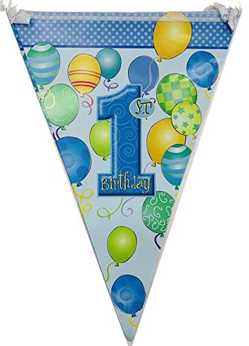 Buy Online Party Shop First Happy Birthday Triangle Banner Bunting