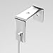 iDesign Classico Metal Over the Door Organizer, 3-Hook Rack for Coats, Hats, Robes, Towels, Jackets, Purses, Bedroom, Closet, and Bathroom, 5