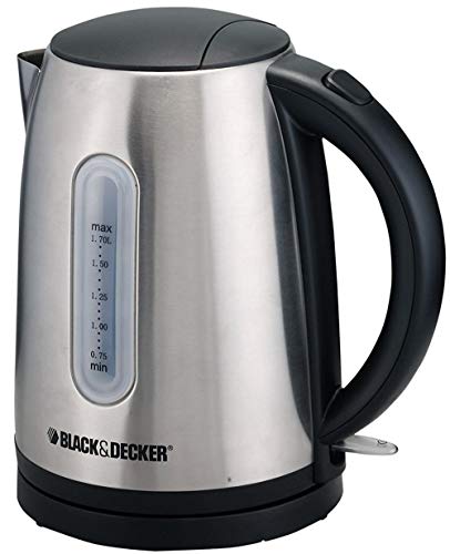 Black & Decker JC400 220V 2200W Electric Kettle, 1.7 L, Stainless Steel