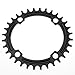 CYSKY Narrow Wide Chainring Oval 104BCD 32T 4 Bolts Bike Single Speed Chainring Perfect for Most Bicycle Road Bike Mountain Bike BMX MTB Fixie Track Fixed-Gear Bicycle (Black)