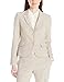 Calvin Klein Women's 2 Button Suit Jacket, Khaki, 8