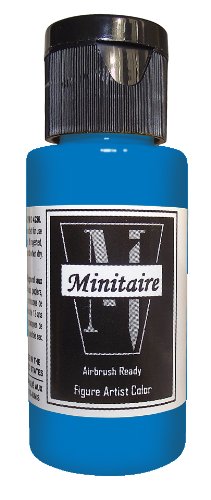 Badger Air-Brush Company 2 Ounce Bottle Minitaire Airbrush Ready, Water Based Acrylic Paint, Lagoon Blue