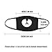 Caszel Mouth Mask Anime,Cute Fashion Mask Emoticon Mouth-Muffle Kao moji Anti-Dust Cute Cool Face Mask(Black)