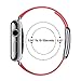 SIRUIBO Leather Band for Apple Watch 38mm 40mm Women, Modern Buckle Replacement iWatch Strap Wristband for Apple Watch Series 4 3 2 1 (Peony Pink)