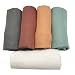 HGHG 5 pcs Bamboo Soft Muslin Swaddle Blankets Premium Receiving Blanket for Boys & Girls 47" x 47" Solid Color from (New Surprise)