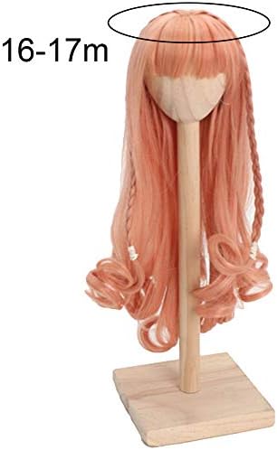 tyrrdtrd Cute Long Roll Braided Wig Doll Wigs Decoration 6