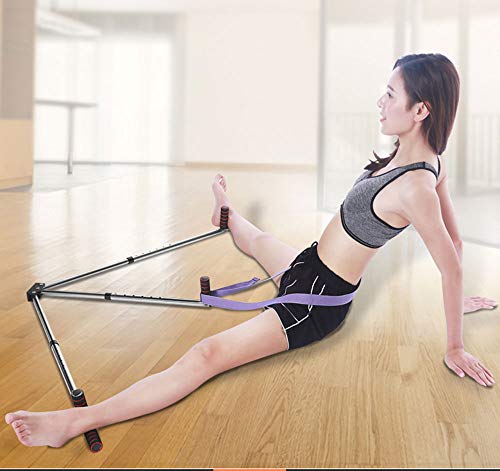 DOMINTY 3 Bar Leg Stretcher Leg Split Extension Device Stainless Steel Leg Support Yoga Exercise Martial Arts Gym Flexibility Training Machine-Sports Fitness Wellness