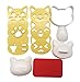 Small Rice Ball Mold Set Cat Lovely Cartoon Pattern DIY Sushi Bento Nori Kitchen Rice Mould