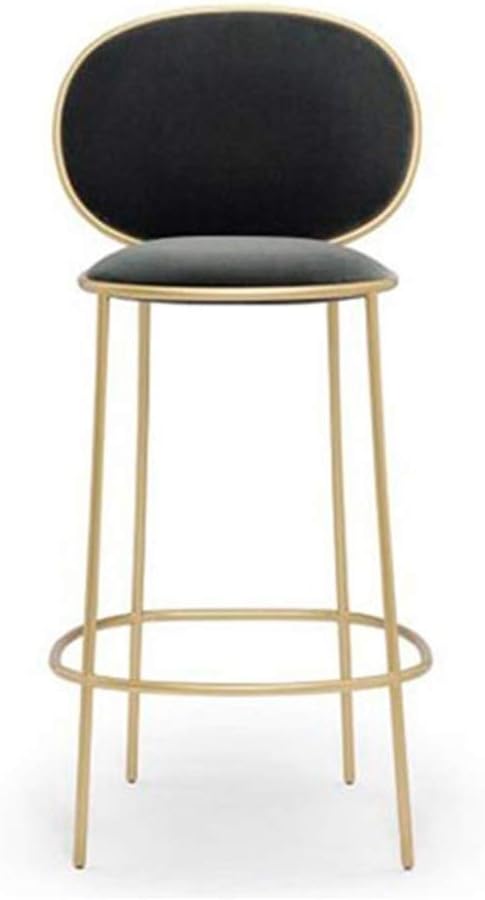 Taburete WN Estilo Nórdico Dorado Retro Taburete de Bar Salón de