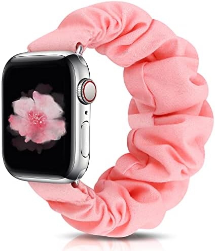 JIELIELE Scrunchie Apple Watch Band 38mm 40mm 42mm 44mm, Cute