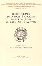 Procès-verbaux de la Société populaire de Bernay, Eure