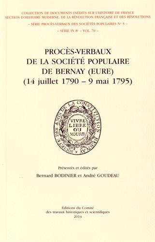 Procès-verbaux de la Société populaire de Bernay, Eure